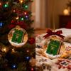 Festival Mini Book Shape Christmas Ornament Feature Holiday Carols Portable Shatters Proof Design For Indoor Decorations