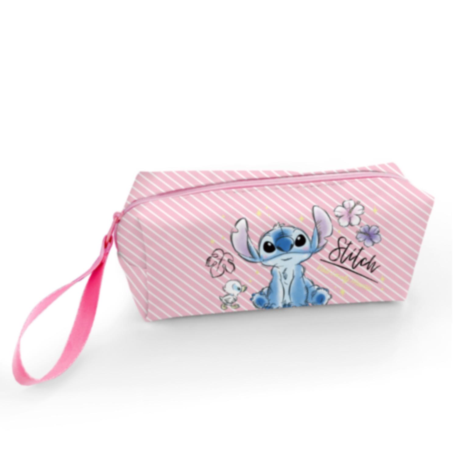 

MINISO Kawaii Stitch Мультяшна Сумка для Ручок Великої Місткості Студентська Сумка для Канцелярського приладдя Stitch Мила Дитяча Багатофункціональна Сумка для Зберігання A