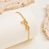 North Star Infinity Bracelet Gold Plated Stainless Steel Adjustable Bangle for Women Eternal Love Gift Non Tarnish