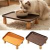 Spill Tray Elevated Pet Feeder Removable Tray Cat Bowl Stand Raised Cat Food Table  Pet Feeding