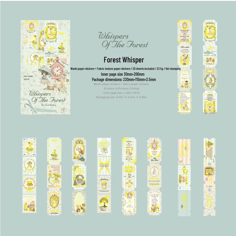 

Mò Mò Girly Tea Party Double Pack Stickers - Hot Stamping, Fresh 4 Styles