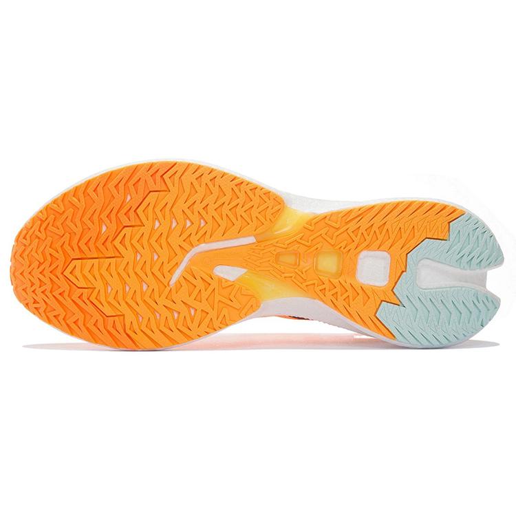 New LINING Feidian Discovery Running Shoes Men Low Top Fluorescent Sweet Orange ARMS007-6