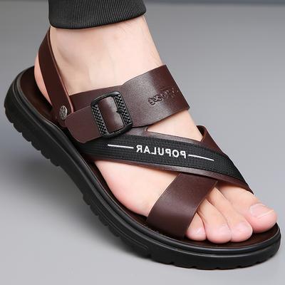 Sommer Business Herren Sandalen Amerikanisch Lässig Atmungsaktiv Fahren Reisen Strand Sandalen Britische Gesellschaftliche Sandalen Herrengrößen 38-48
