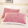 Plush Pillow Cover Winter Warm Pillow Cover Double-Sided Fuzzy Pillowcase Pillow