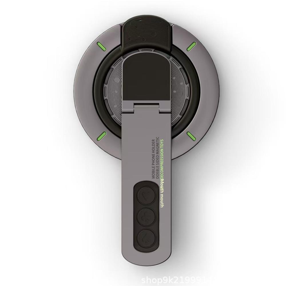 Dual Sided Magnetic Phone Stand Glow In The Dark 360 Degree Rotating Silicone Ring Holder