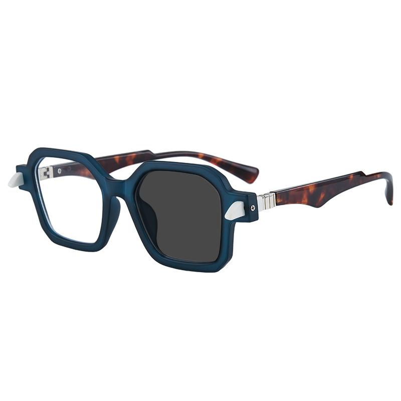 Square Oversized Photochromic Anti Blue Light Reading Glasses Women Men Wide Arms Eyeglasses Presbyopia Reading Glasses+0 To 6.0