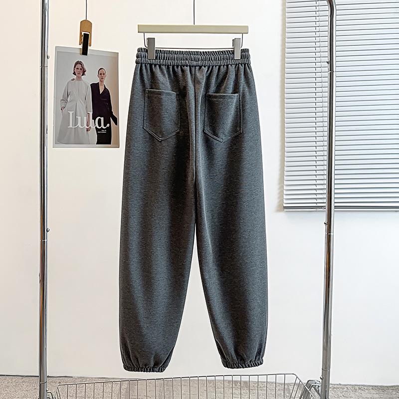 2025 Plus Size Women's Slimming Casual Cuffed Sweatpants