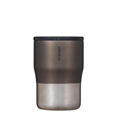 CB Japan Tumbler with Lid 320ml Stackable Vacuum Insulated Stainless Steel 2 Layer Structure Transparent Lid for Easy View Graphite Gray NORA Tumbler
