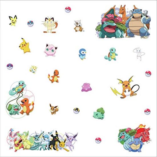 RoomMates RMK4150SCS Favorite Characters Peel and Stick Wall Decal Pokémon