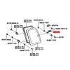 WO-2PCS Car Rear Quarter Window Lock Latch Set 62910-35010-E0 For Toyota Tacoma 1995-2001 Hilux 97-06 62910-35020-B0