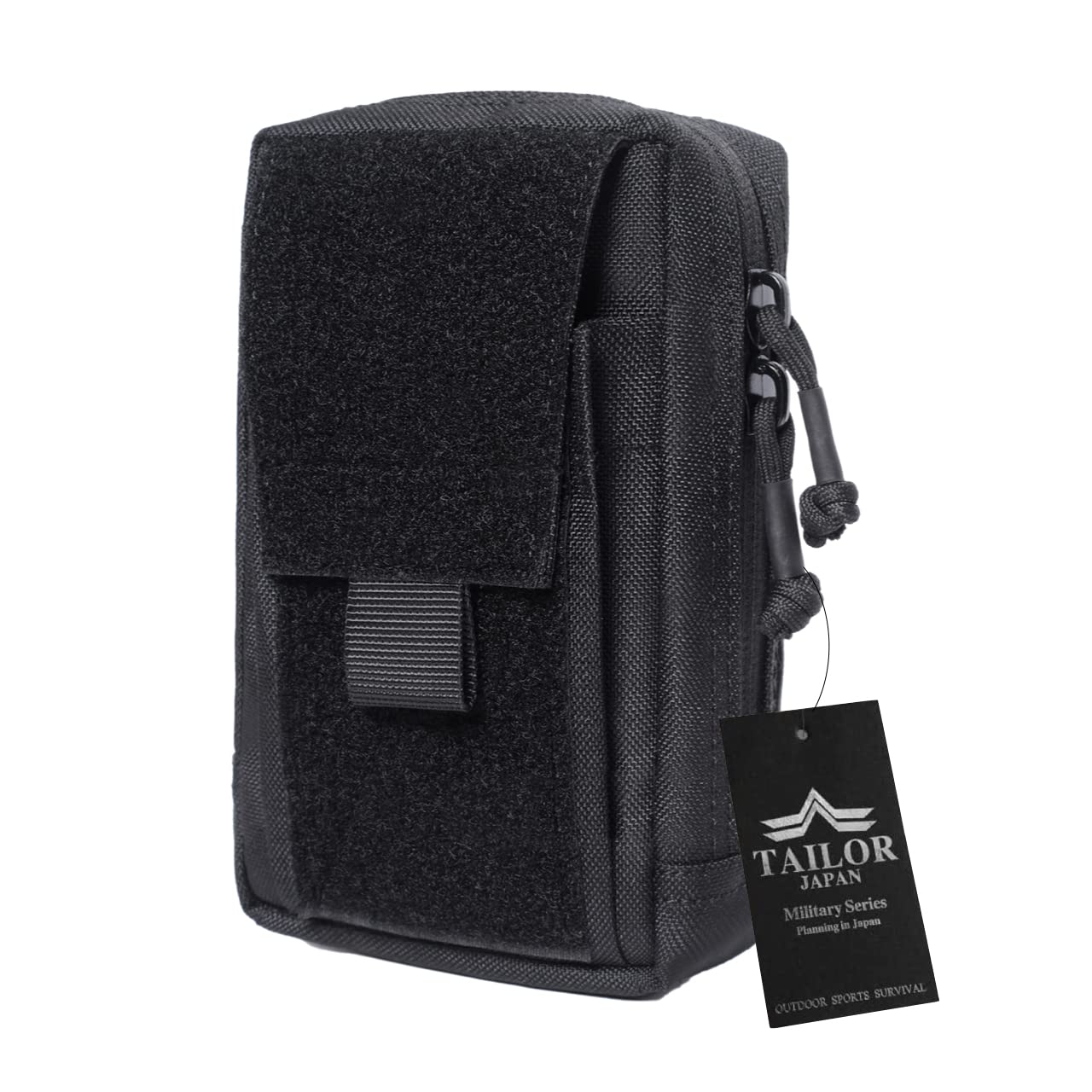 

TAILOR JAPAN Tactical Military Airsoft Utility Smartphone Military Outdoor Accessory Organizer Pouch, Pouch, Pouch, Pouch, Pouch, Airsoft, Velcro, чорний