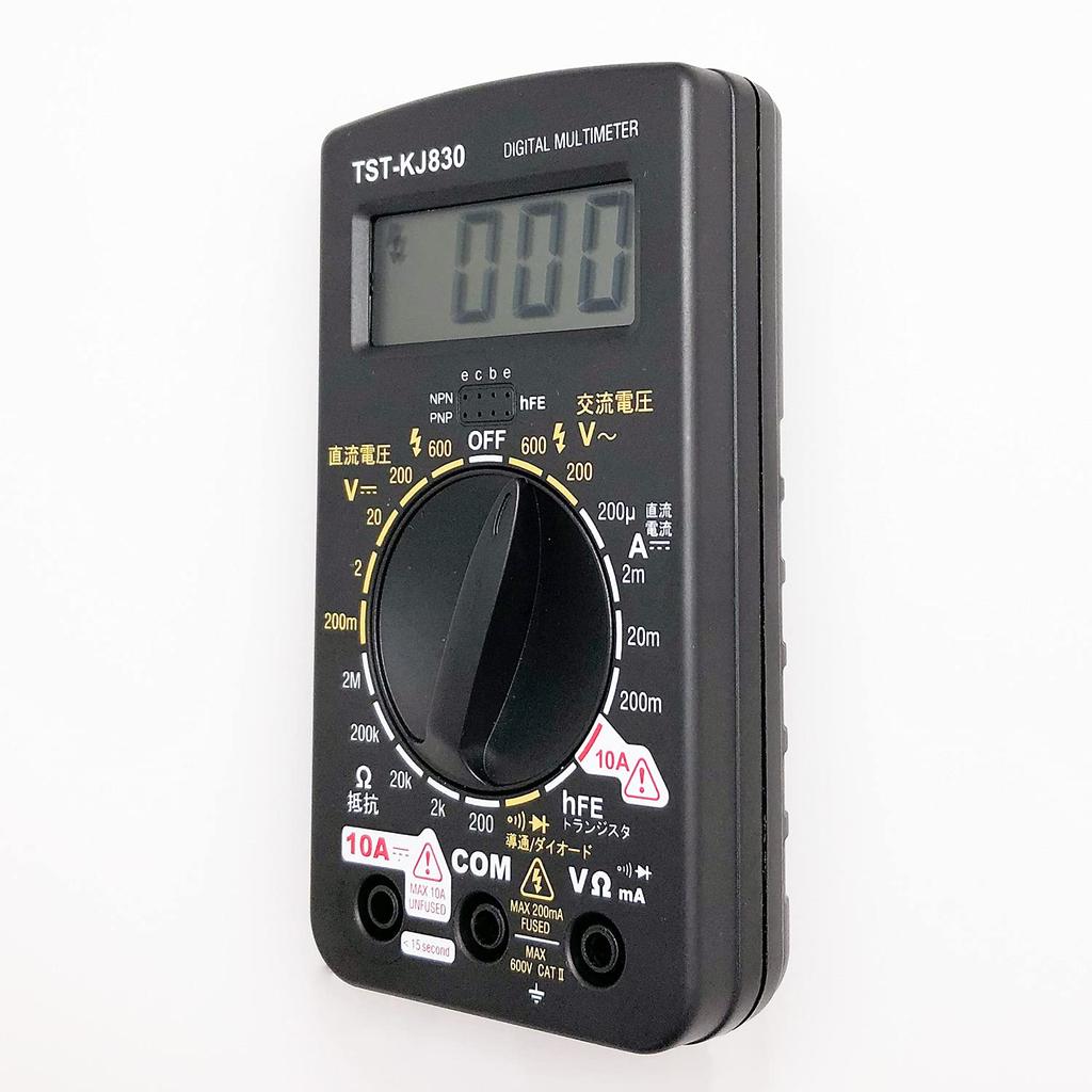 OHM Electric Digital Popular Large Rotary with Transistor Check Tester, Model, Switch, Function, TST-KJ830 (08-1288)