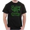 Fishing Is Easy Catching Hard Part Fisherman Womens or Mens Crewneck T Shirt Tee