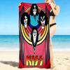1Pc Kiss Band Poster Art Beach Towel Quick Dry Multiuse For Beach Pool Gym Yoga Home Travel Christmas Halloween Xmas Gift L112