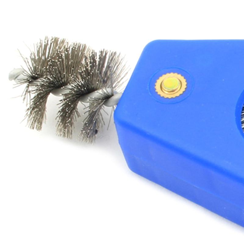 4 in 1 Pipe Cleaning Tool Tube & Fitting Brush Wire Brush Deburr Durable Battery Terminal and Post Brush for Soldering