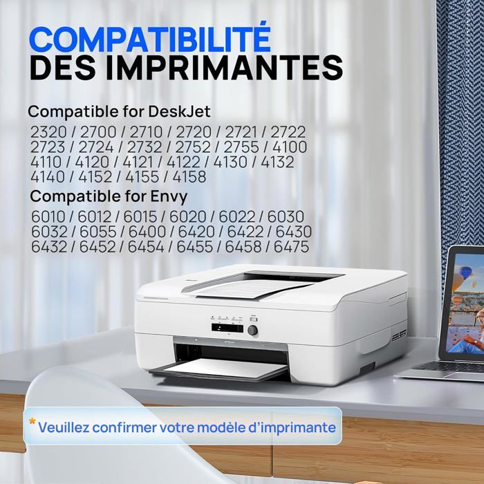Cartouche d'Encre - 305 XL - Noir et Couleur - Compatible HP DeskJet - Pack de 2