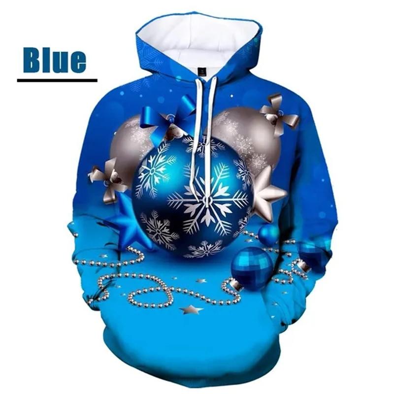 

Рождественские графические толстовки для мужчин 3D Рождественская печать Новые толстовки и свитшоты для детей Смешные пуловеры для женщин Модный топ 2XL