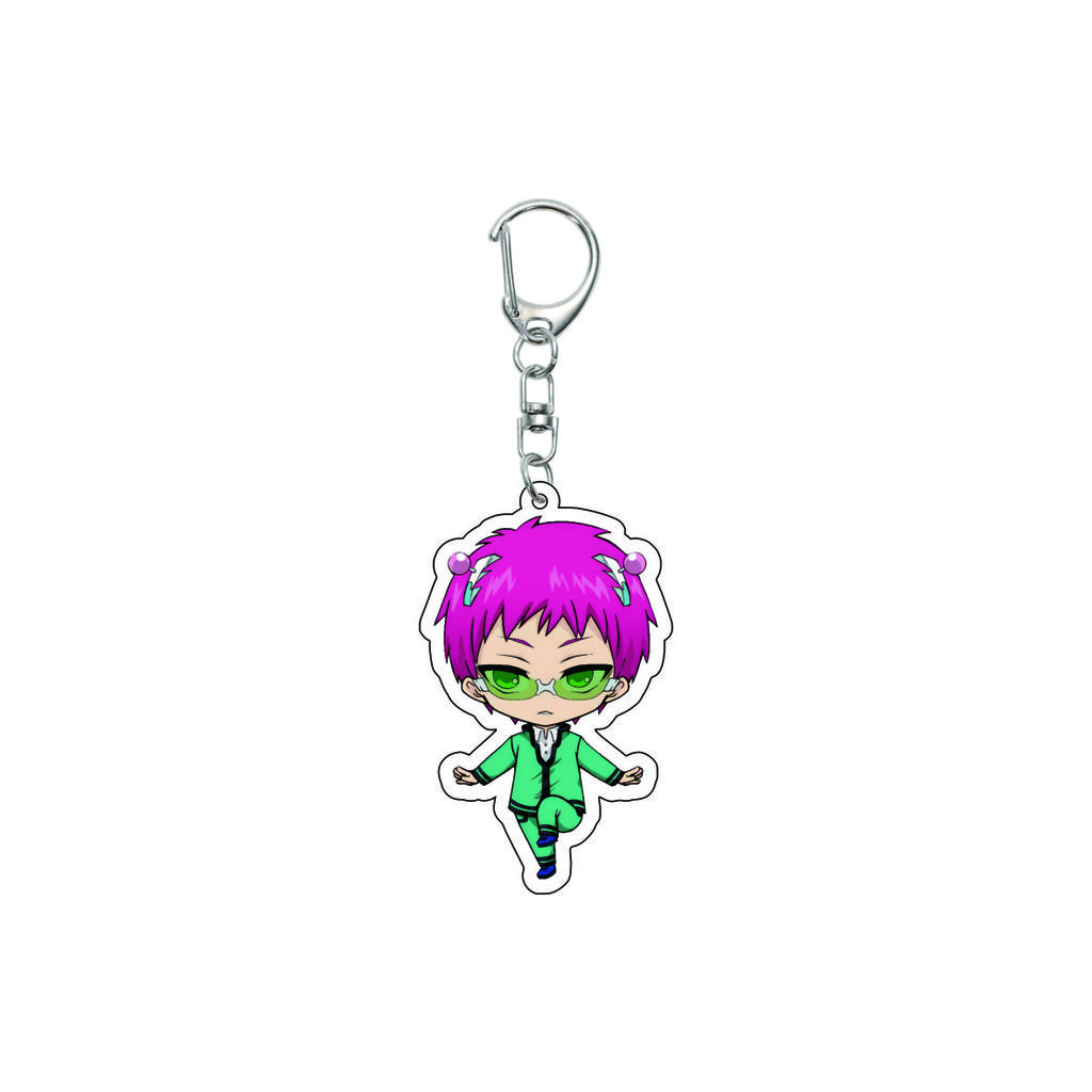 55MM Κλειδοθήκη Anime Η Καταστροφική Ζωή του Saiki K Saiki Kusuo Teruhashi Kokomi Κλειδοθήκη Ακρυλική Πλάκα Μοντέλου Χριστουγεννιάτικα Δώρα