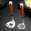 Stainless Steel Potato Masher Wooden Long Handle Multifunctional Manual Carrot Avocado Vegetable Food Mashing Tool Kitchen Gadgets