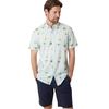 Saltwell Mens Palm Print Regular Short-Sleeved Shirt