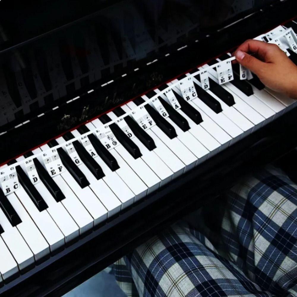 88 Keys Piano Key Labels Reusable Piano Keyboard Sticker Piano Keyboard Note  Beginners