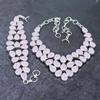 Pink Chalcedony Gemstone Handmade 925 Sterling Silver Jewelry Set S2N19