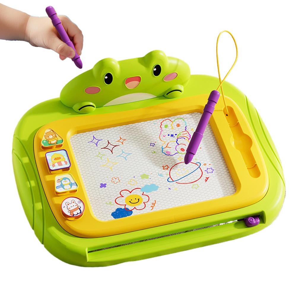 Мультяшная доска для рисования Детская головоломка Магнитная доска для письма Игрушка Граффити Магнитная доска для рисования Монтессори-игрушка для детей Подарок зелёный