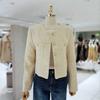Abfz 26SS Gold Thread Round Tweed Jacket AZA5ZJ04