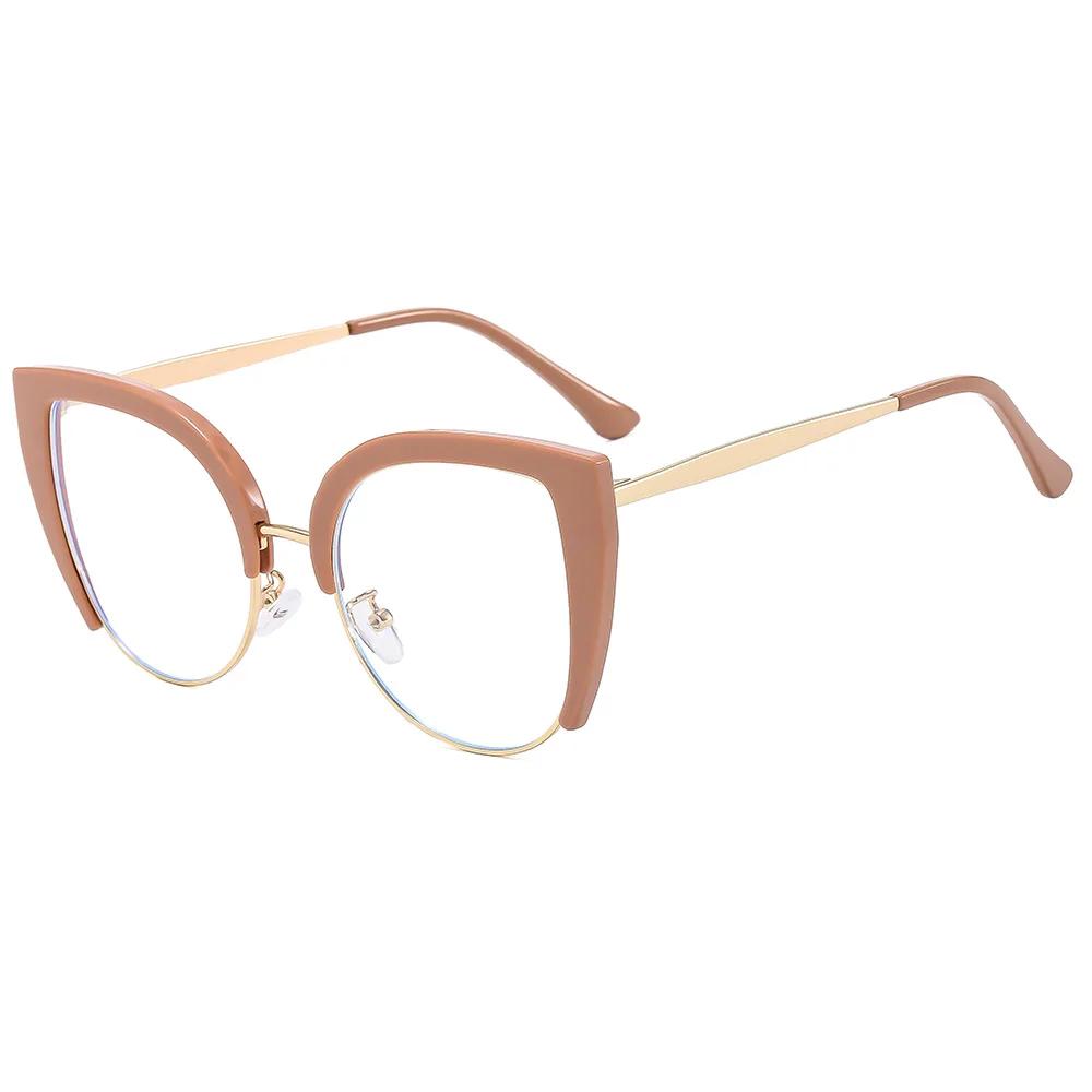 New Stylish Cat-Eye Anti-Blue Light Presbyopia Glasses Vintage Metal-Frame High-Definition Reading Eyewear Diopter 0 To +4.0