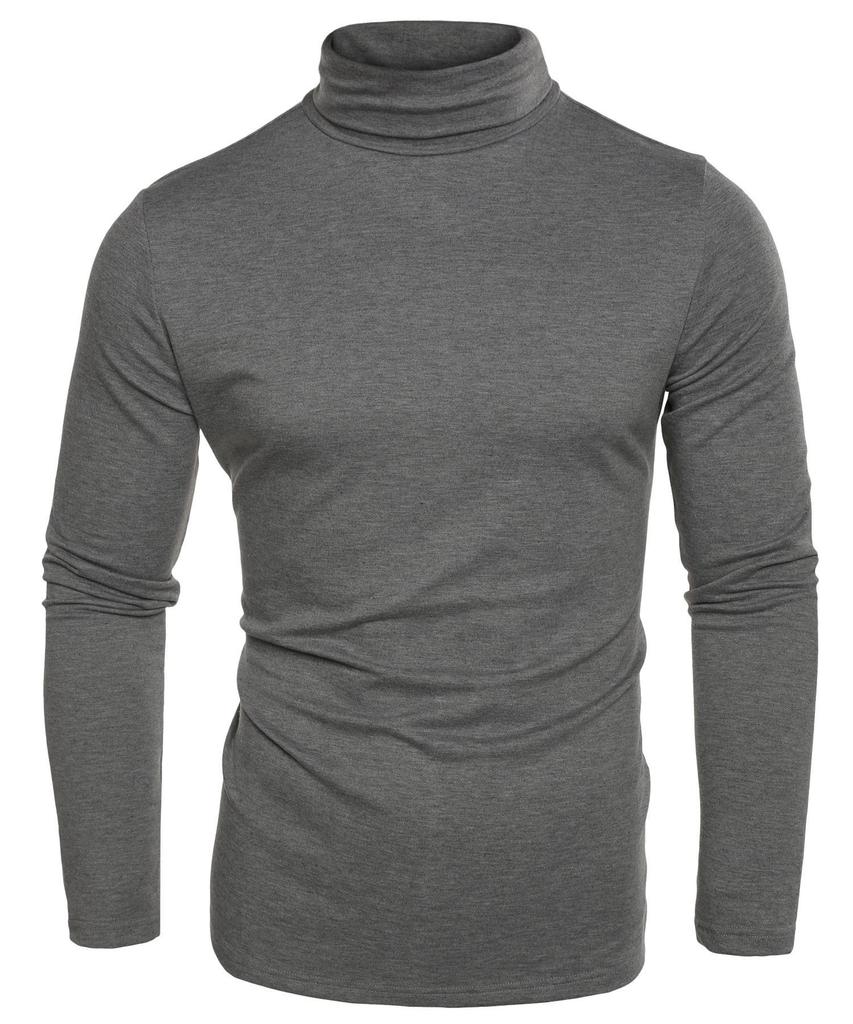 Herren Herbst- und Winter-T-Shirt Einfarbig Langärmeliges Herren-T-Shirt Herren-T-Shirt