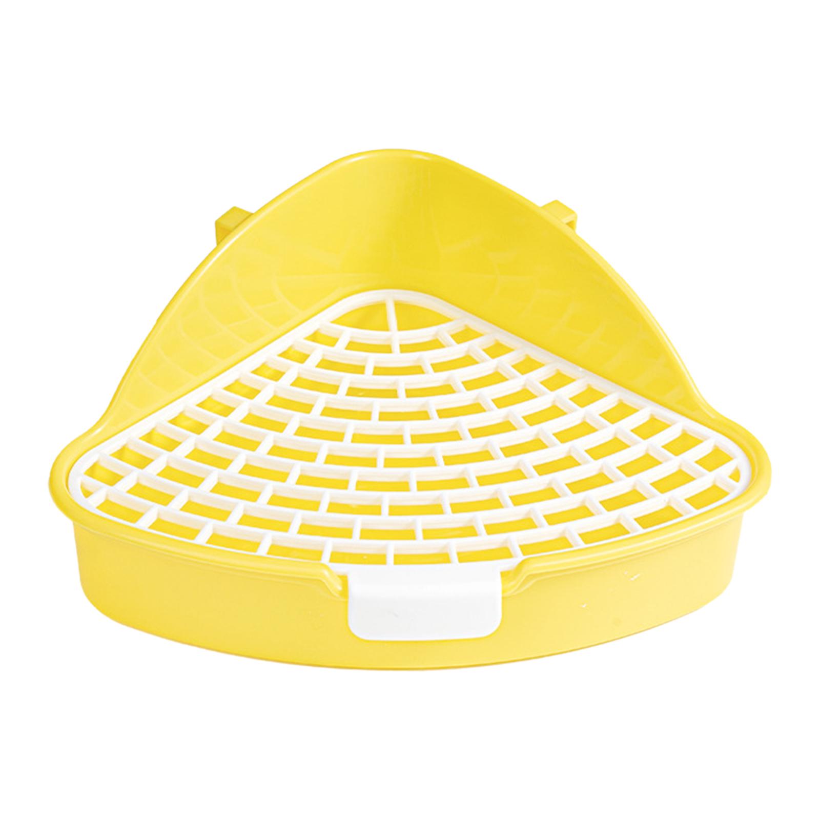 

Rabbit Litter Pan Pets Toilet Small Animal Potty Trainer Easy to Clean for Small Animals Bunny Hamster Chinchillas Ferrets