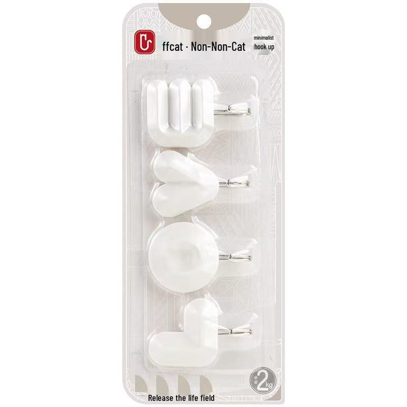LOVE Letter No-Drill Seamless Hook for Bags and Keys - Perfect for Hallway, Bedroom, Kitchen, or Bathroom Doors