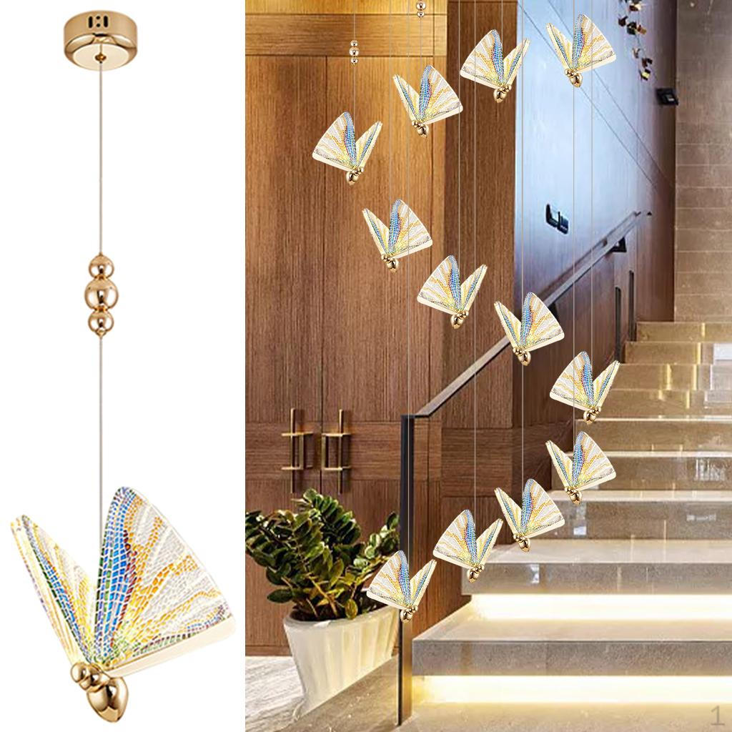 Butterfly LED Pendant Light, Hanging Chandelier Kitchen Ceiling Lamps for Bar Teahouse Bedroom