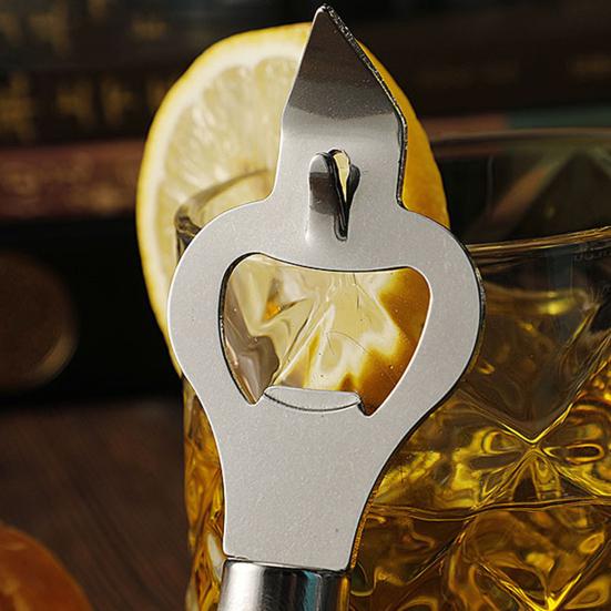 Steel Bottle Opener with Ergonomic Handle Wine Bottle Opener Beer Cap Remover