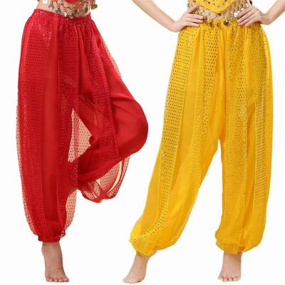 Chiffon Training Pants for Adult Indian Folk & Belly Dance