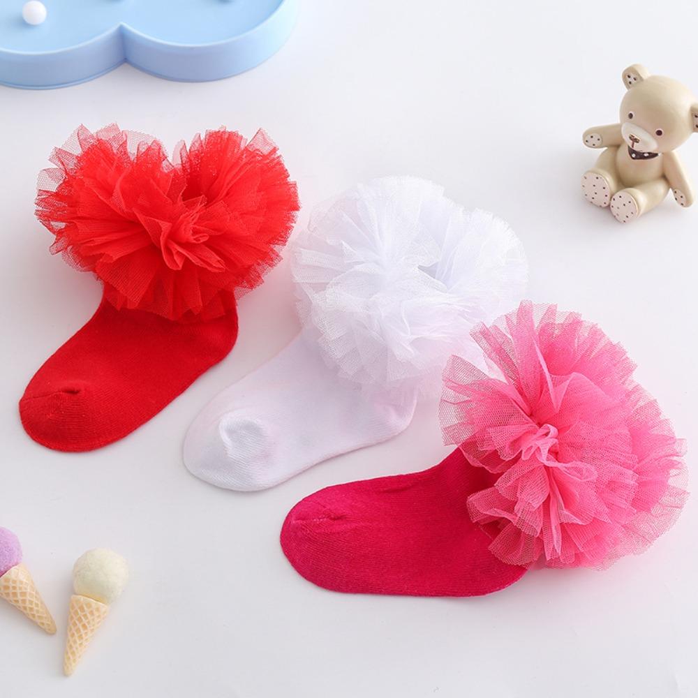 

Frilly Lace Girls Frilly Socks Cotton Princess Dress Socks Cute Tutu Socks Girls