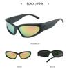 Popular Women's Sunglasses Punk Sunglasses Unique Sports Sun Glasses Men UV400 Goggle Shades Mirror Colorful  Eyewear