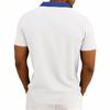 Men's Loose Shirt Matching Pockets Business- Collar Short-sleeved Shirt