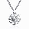 Necklace Men'S Korean Trendy Men'S Necklace Wind Wheel Student Pendant Domineering Necklace Hip Hop Free Pendant
