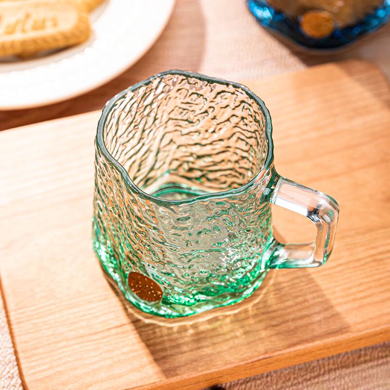 Ice Pattern Glass Drinking Cup