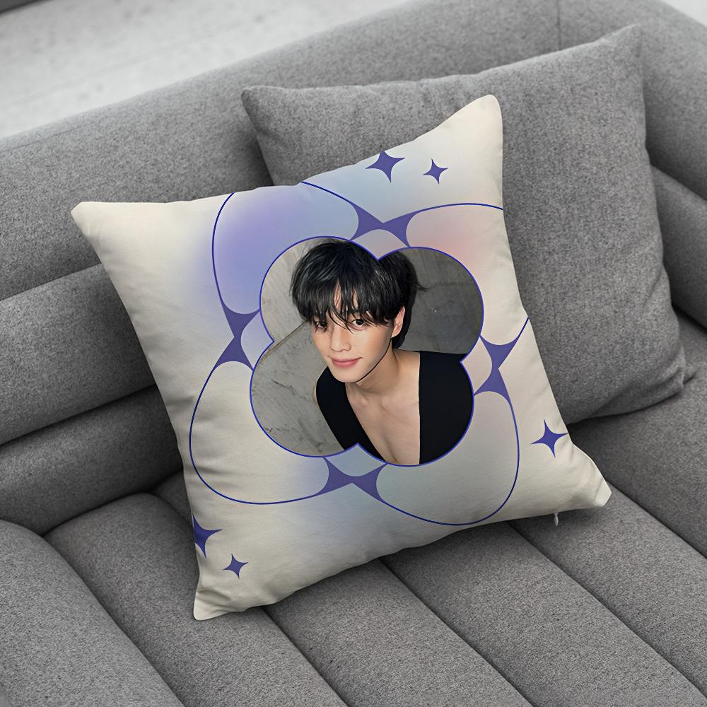 Korea Actor Kang Song Pillow Case Soft Cushion Cases for Farmhouse Sofa Decor Home Decorations and Protector