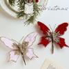 Sequins Artificial Butterfly Clip Simulated Christmas Tree Decoration  Home Party