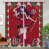 Oshi No Ko Curtains Child Room Window Curtain for Room 2 Panel Home Interior Curtains Halloween Decoration Tulle for Bedroom