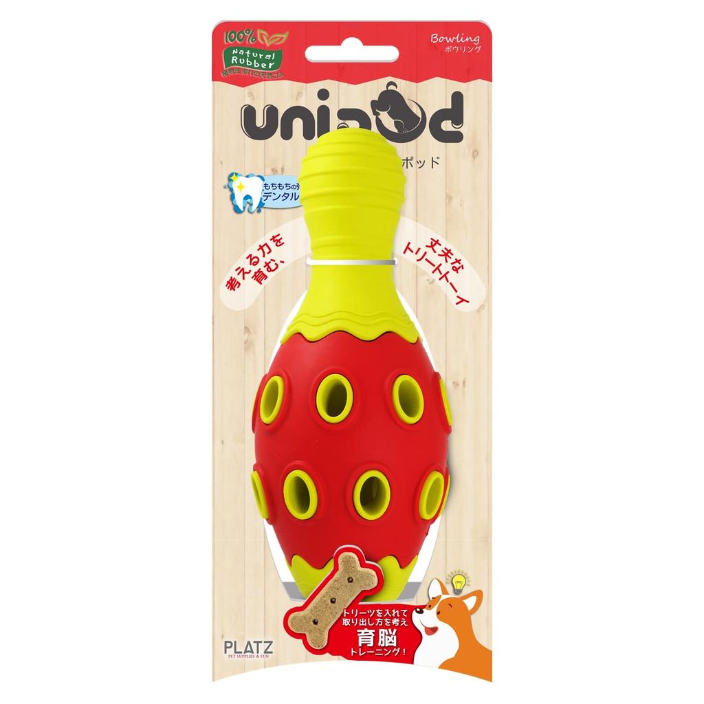 PLATZ PET SUPPLISES FUN Unipod Bowling Vzdělávací Pes Červená & Hračka, Hračka,