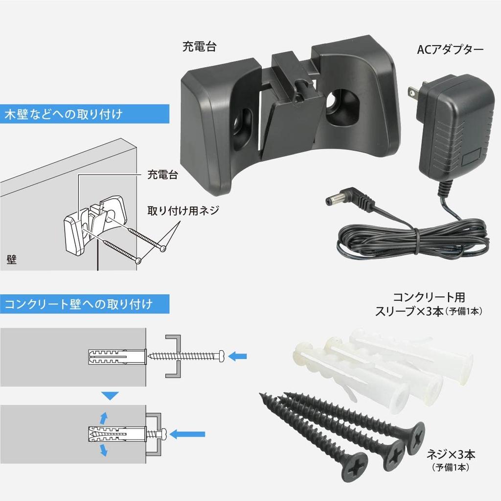 OHM SOJ-H17N 08-1493 Rechargeable Cordless Handheld Vacuum Cleaner with Brush Nozzle and Flat Nozzle, No Paper Bag Required, Dust Cup Type, Black