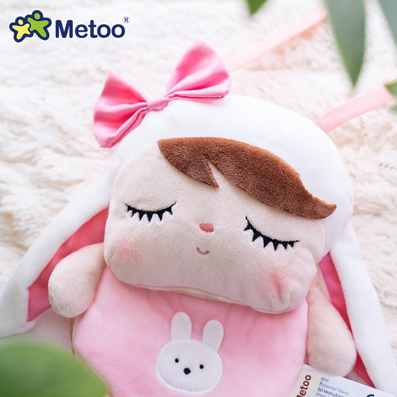 Metoo Jibao Kawaii Doll Mini Crossbody Bag Cartoon Panda Bunny Fox Bag Plush Toy Kids Festival Gift