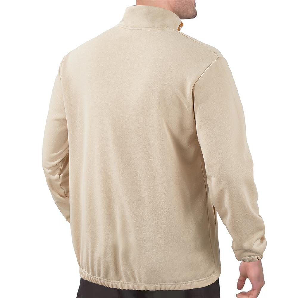 Stehkragen Herren Sweatshirts Herbst Winter Hoodie Spleißen Dick Langarm Pullover Lässig Elastische Bündchen Tops