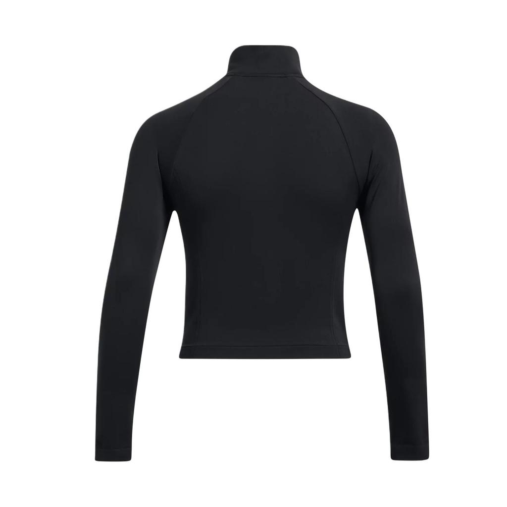 Under Armour Vanish Seamless Solid Color Breathable Short Sports Top Women Tops Black 1384405-001