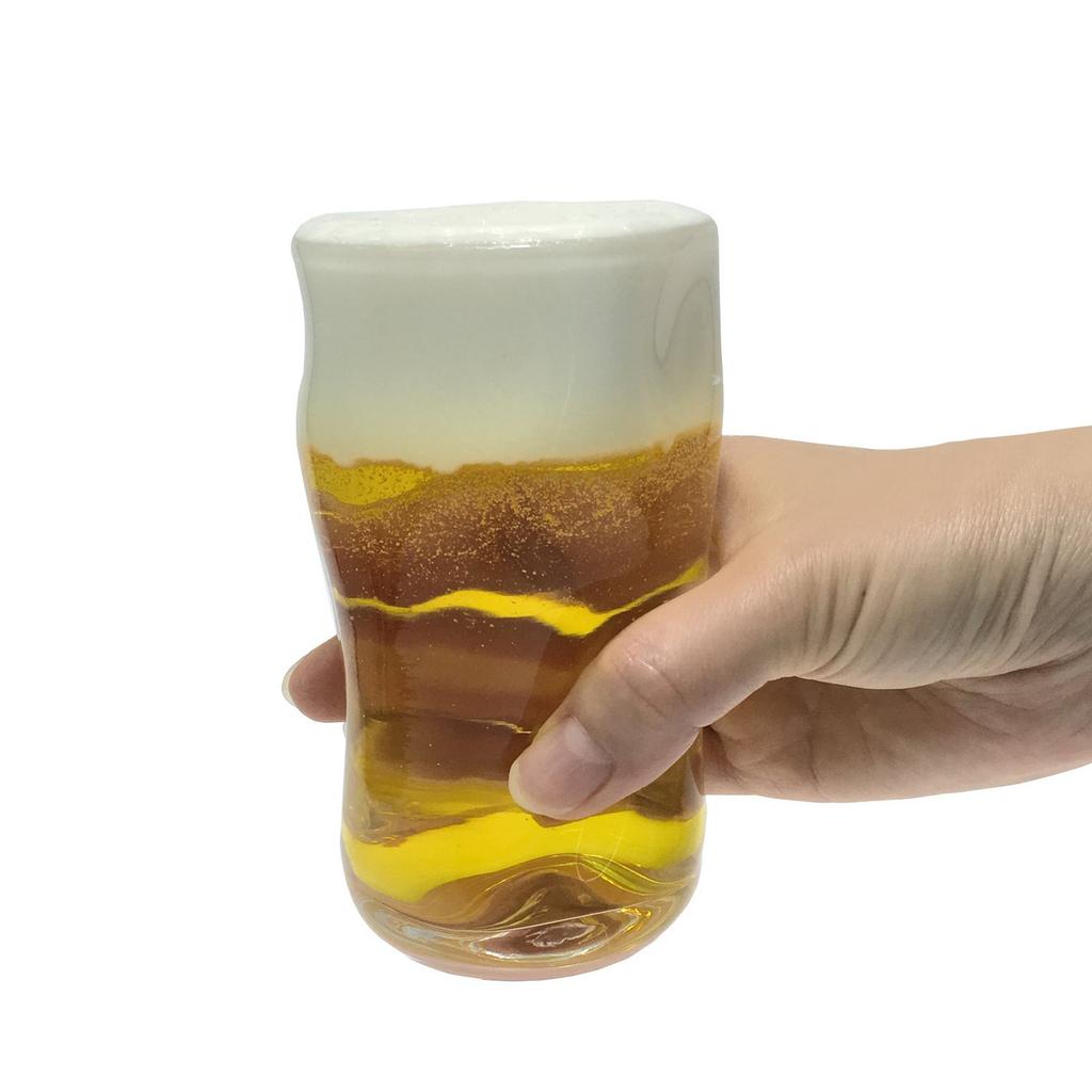 ADERIA Glass Cup Tumbler Tebineri Fluid 380ml Set of 3 To Made In Japan Dishwasher Safe [Soft Texture/Easy Hold] B-6891