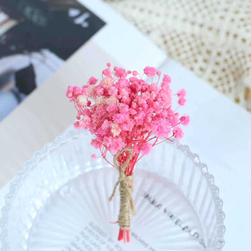 12cm Preserved Flower Boutonniere: Mini Bouquet for Bride, Bridesmaid, Wedding, Gift Box, Party Favor Decoration